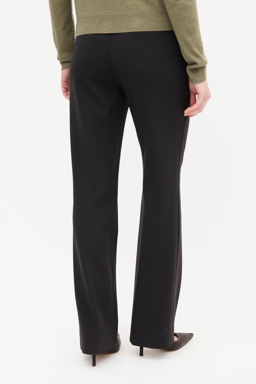 Prada Black Nylon Bootcut Trouser