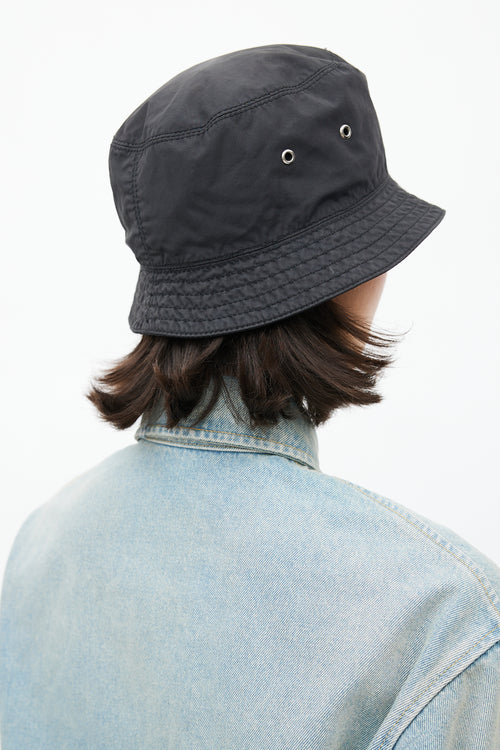 Prada Black Nylon Bucket Hat