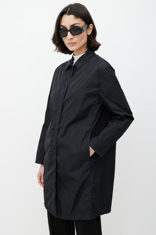 Prada Black Nylon Coat