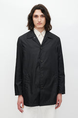 Prada Black Nylon Coat