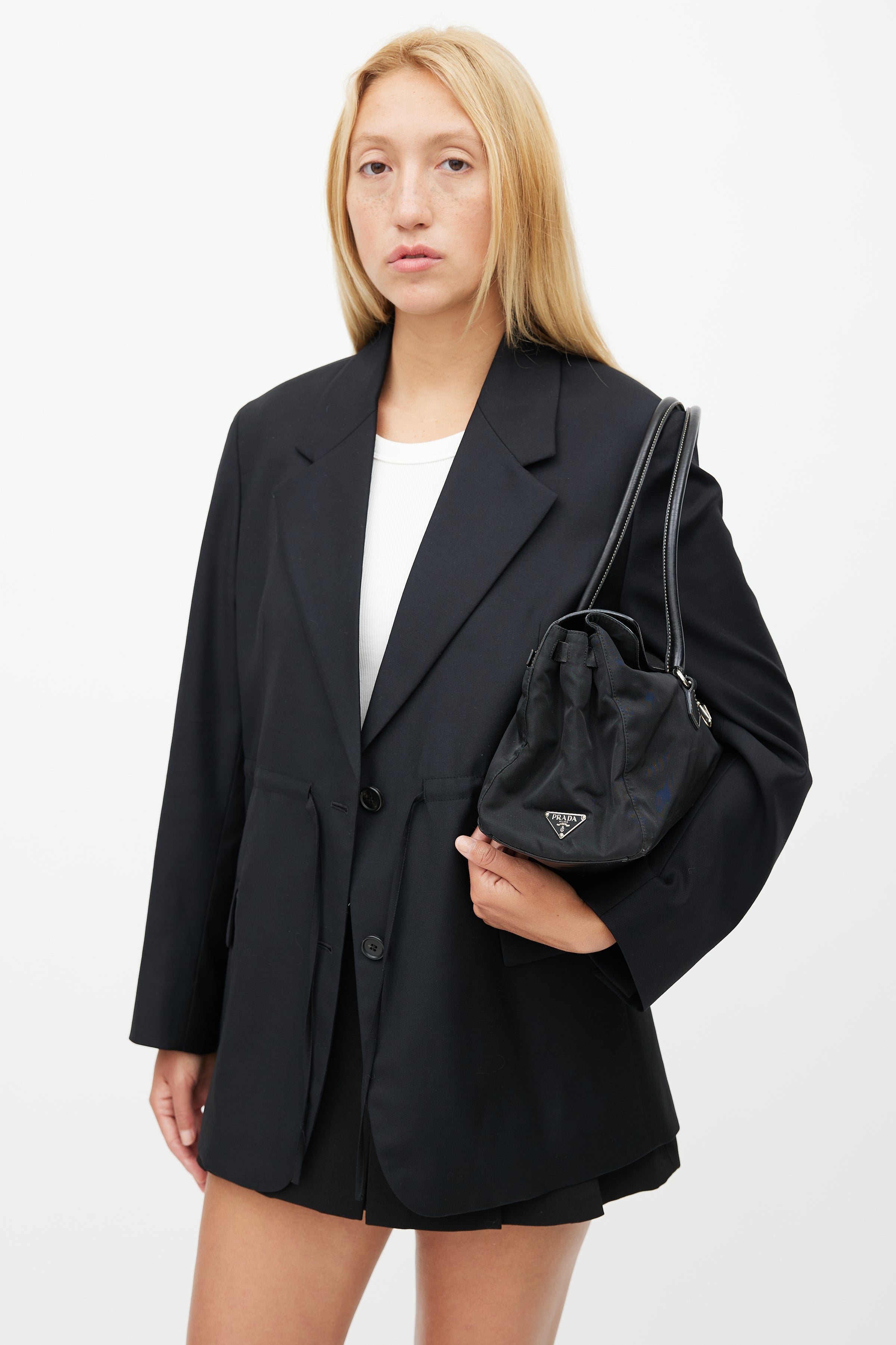 Prada // Black Saffiano Small Galleria Bag – VSP Consignment