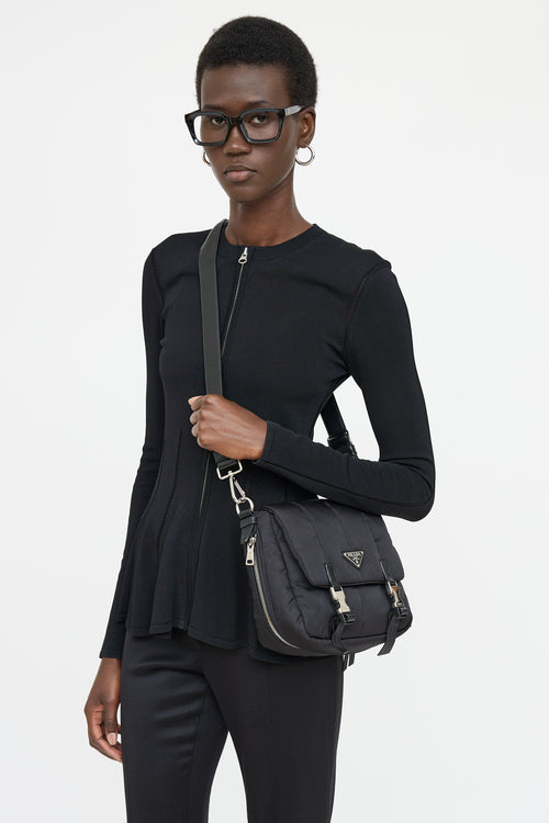 Prada Tessuto Bomber Messenger Bag