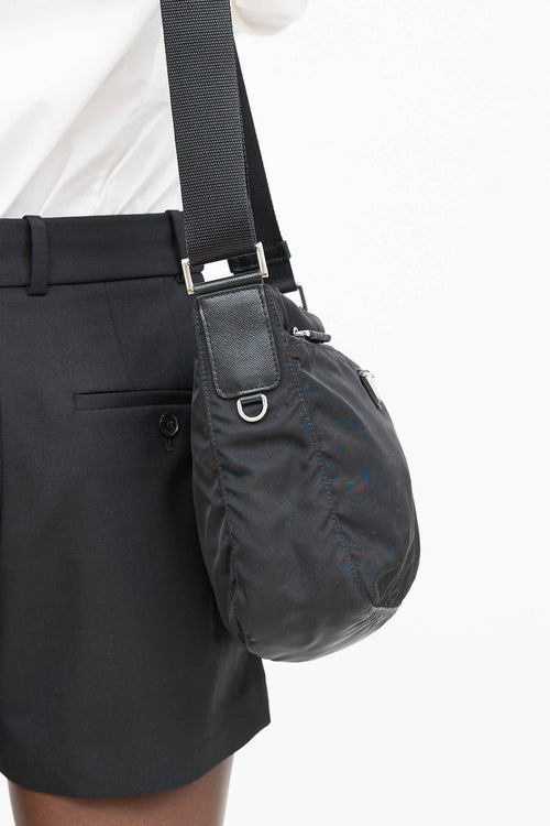 Prada Nylon Tessoto Messenger Bag