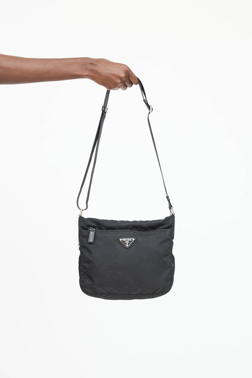 Prada Nylon Tessoto Messenger Bag
