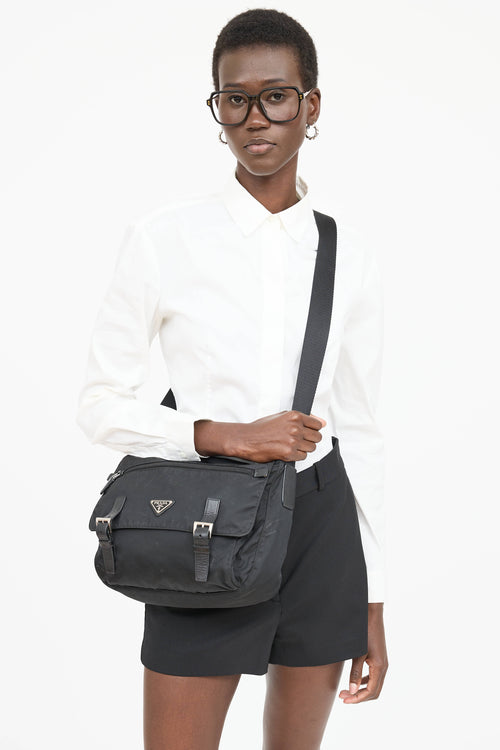 Prada Nylon Tessuto Messenger Bag