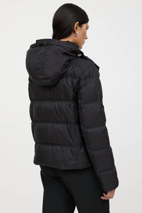 Prada Hooded Down Logo Jacket