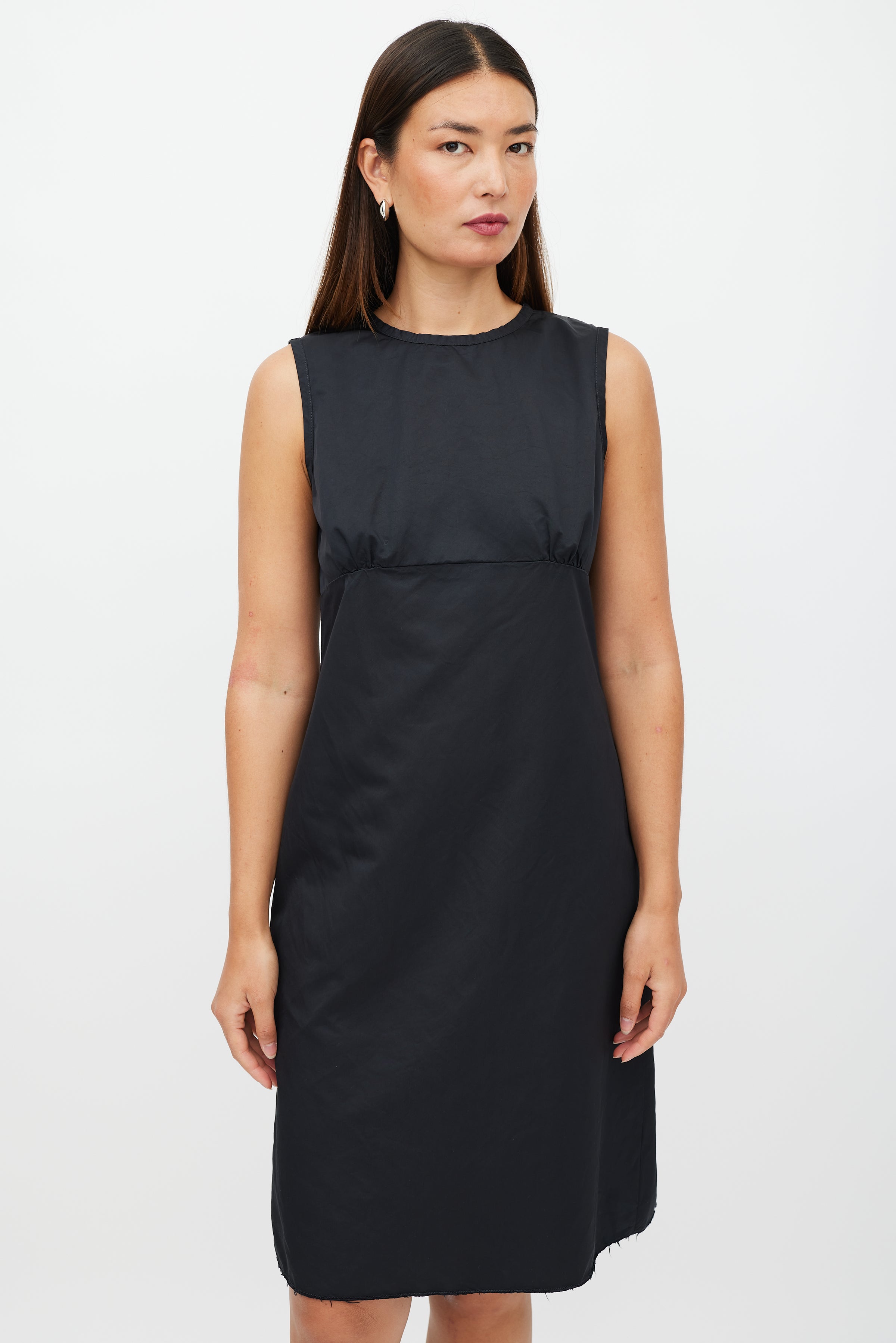 Prada // Black Nylon Sleeveless Dress VSP Consignment Prada // Black Nylon Sleeveless Dress VSP Consignment
