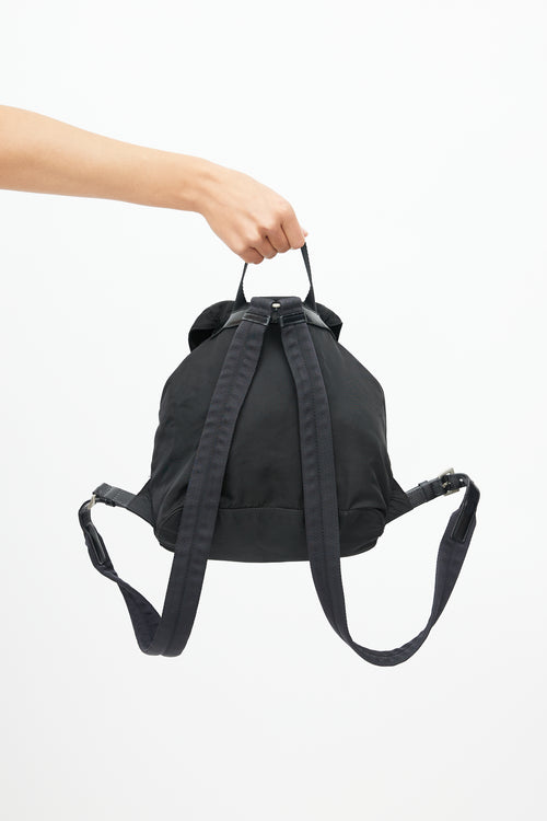Prada Black Nylon Small Backpack