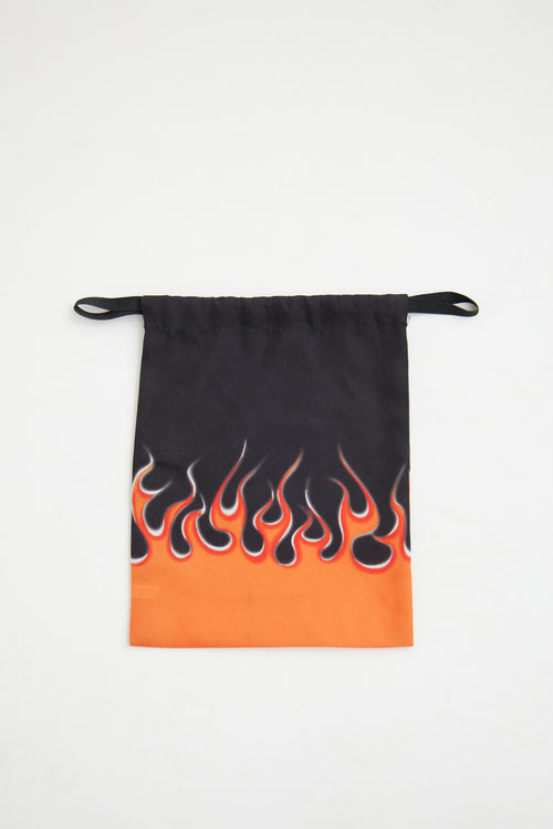 PradaBlack & Orange Flame Dustbag