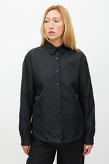 Prada-Black-Padded-Nylon-Shirt