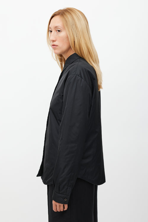 Prada Black Padded Nylon Shirt