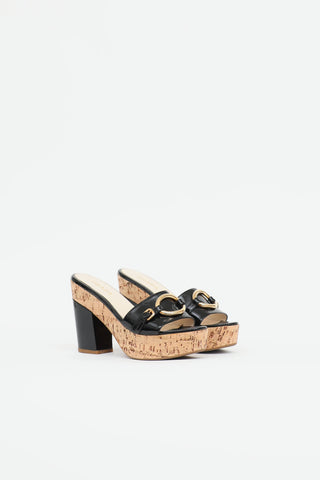 Prada Cork Platform Sandal