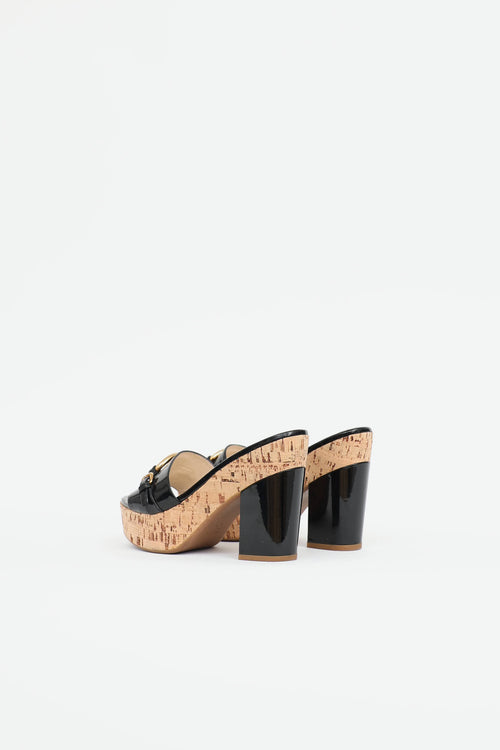 Prada Cork Platform Sandal