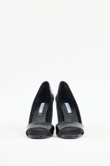 Prada Black Patent Leather Sandal