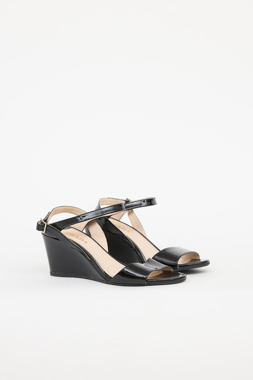 Prada Patent Leather Wedge
