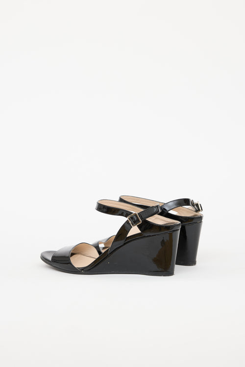 Prada Patent Leather Wedge