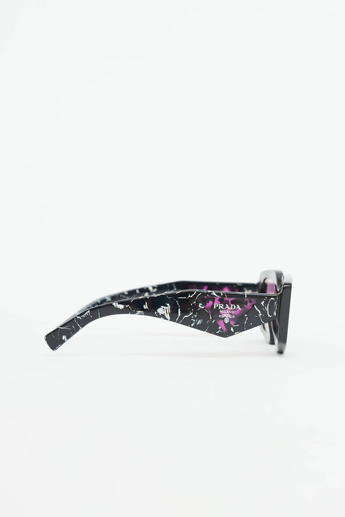 Prada SPR15Y Rectangle Sunglasses