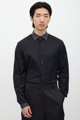 Prada Black Poplin Shirt