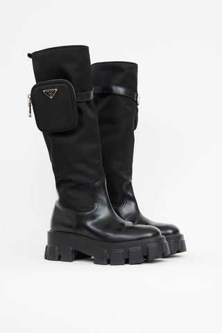 PradaMonolith Re-Nylon Tall Boot