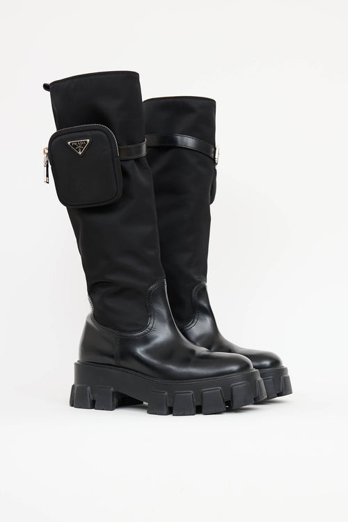 PradaMonolith Re-Nylon Tall Boot