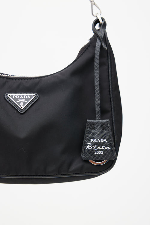 Prada Black Re-Edition 2005 Mini Shoulder Bag