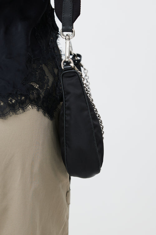 Prada Black Re-Edition 2005 Mini Shoulder Bag