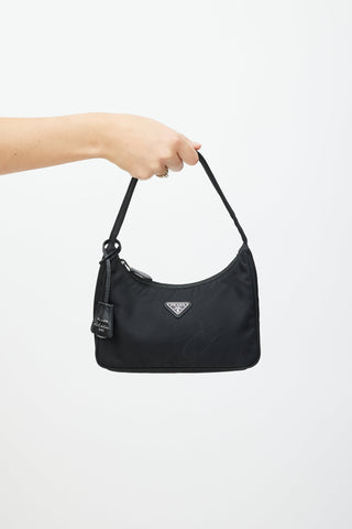 PRADA Handbag black black leather Shoulder Bag 2way from japan used | eBay