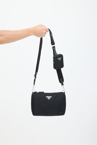 Prada Black Re-Nylon Saffiano Bag
