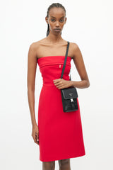 Prada Black Re-Nylon & Saffiano Smartphone Crossbody Bag
