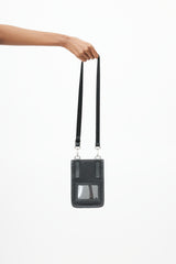 Prada Black Re-Nylon & Saffiano Smartphone Crossbody Bag