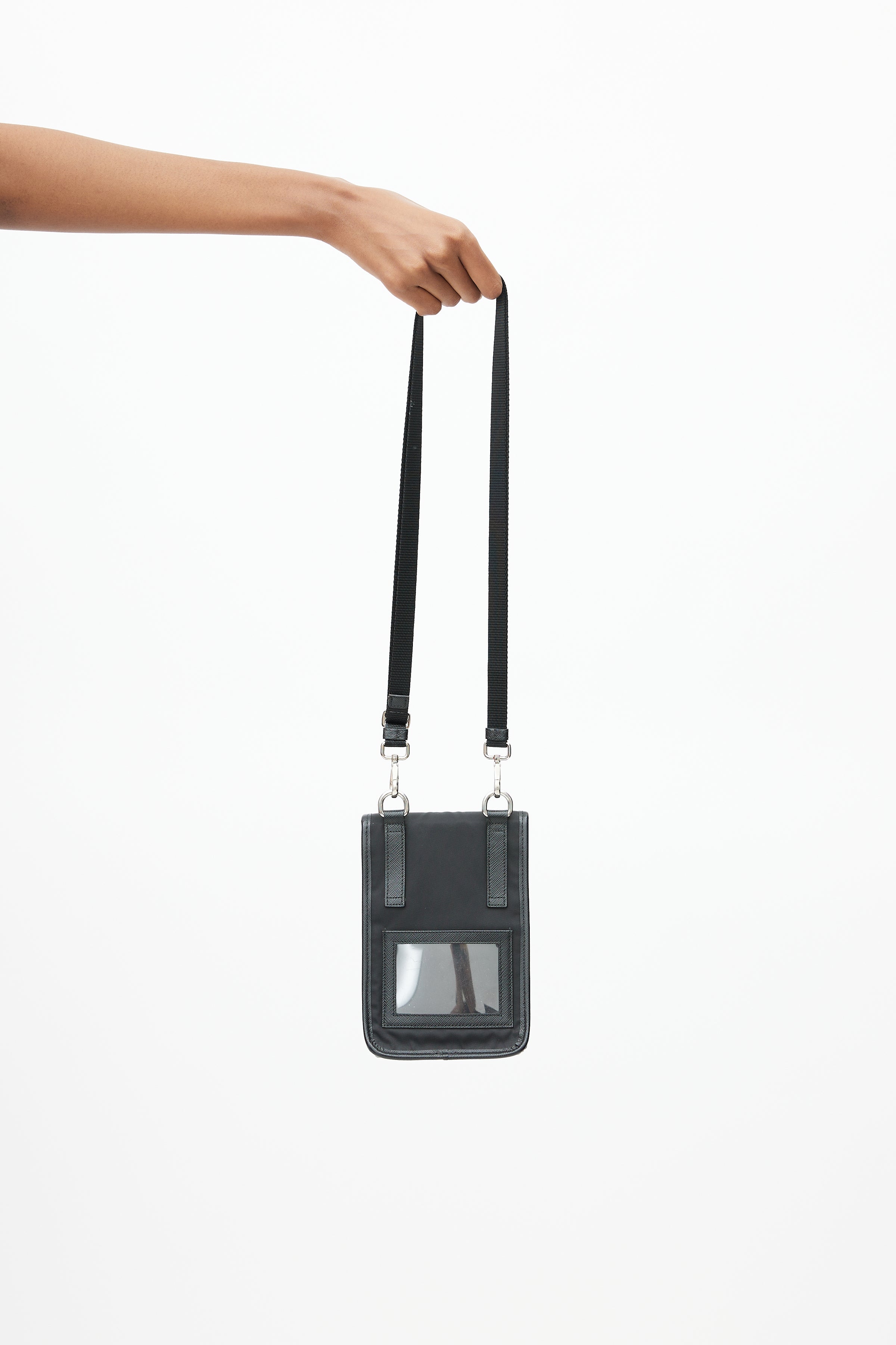Prada, Bags, Prada Mini Saffiano Leather Strap Crossbody Bag Natural