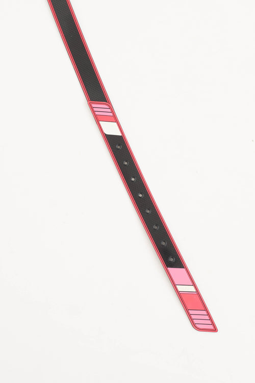 Prada FW 2018 Leather & Rubber Belt