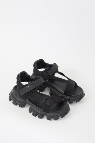 Prada Black Cloudbust Thunder Sandal