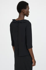 Prada Ruffle Tie Blouse