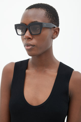 Prada Black SPR28P Square Sunglasses