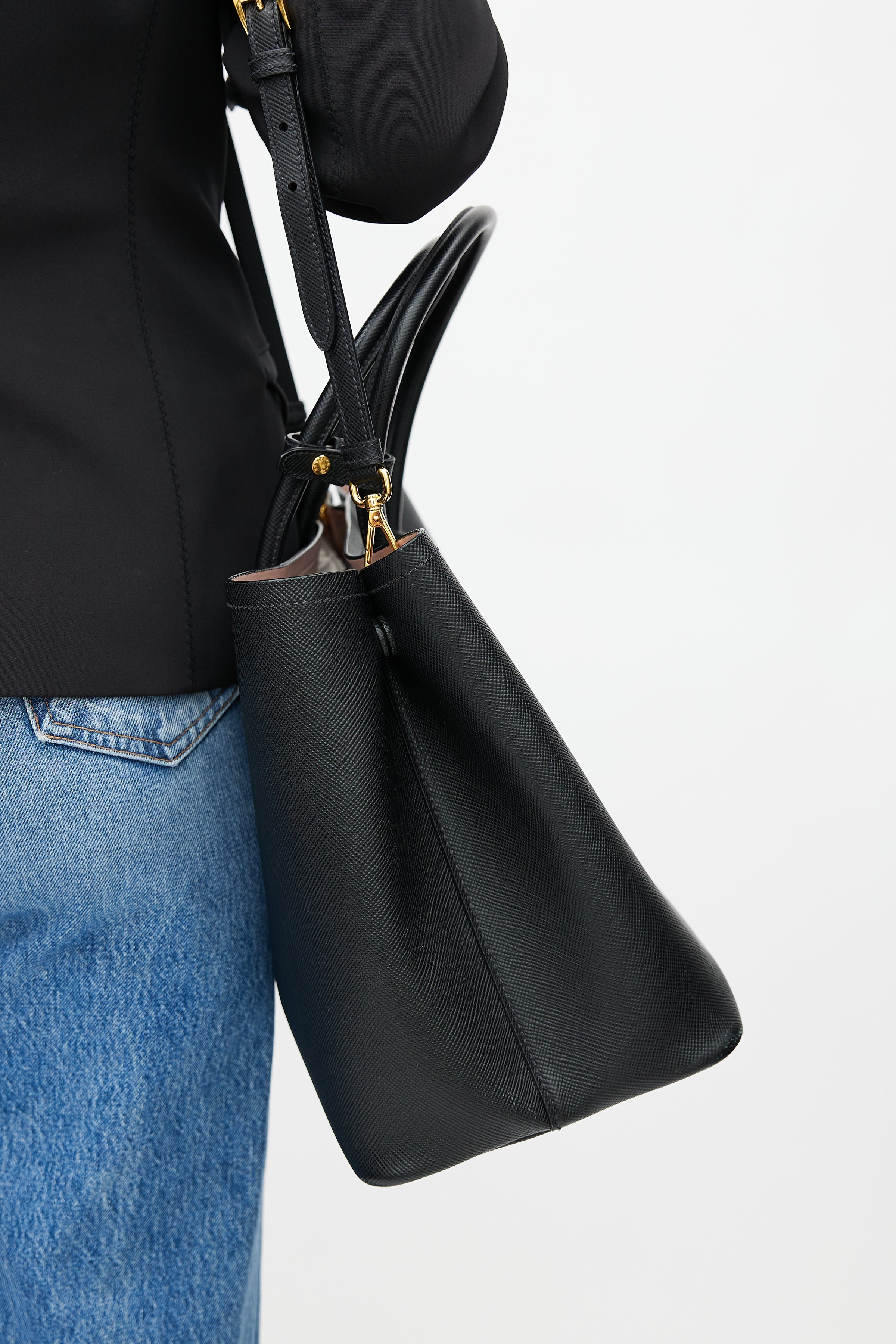 Prada // Light Brown Saffiano Leather Shoulder Bag – VSP Consignment