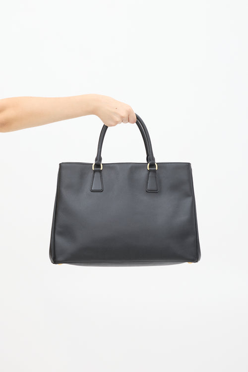 Prada Black Saffiano Leather Galleria Bag