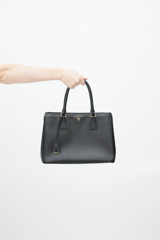 Prada Black Saffiano Leather Galleria Bag