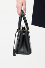 Prada Black Saffiano Leather Mini Galleria Bag