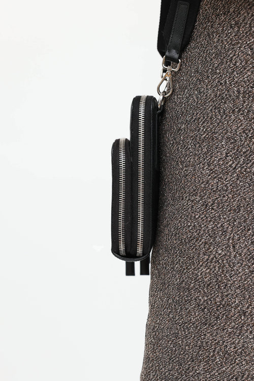 Prada Saffiano Leather Body Pouch