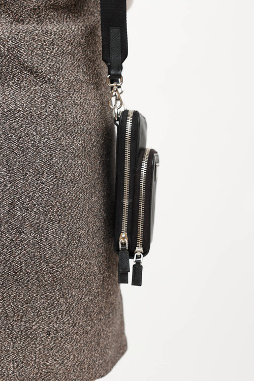 Prada Saffiano Leather Body Pouch