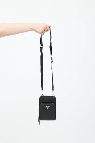 Prada Saffiano Leather Body Pouch