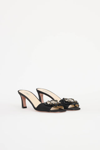 Prada Satin Jewel Sandal