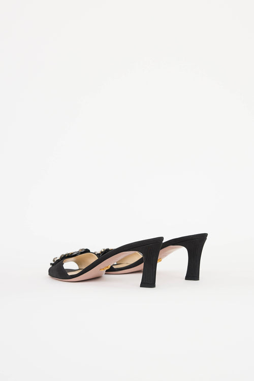 Prada Satin Jewel Sandal