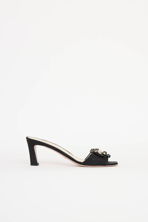 Prada Satin Jewel Sandal