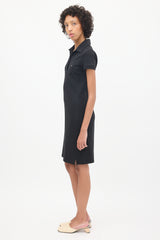 Prada Black Short Sleeve Polo Dress