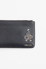 Prada Black Saffiano Bellhop Pouch
