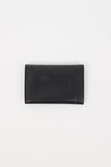 Prada Black Leather Trifold Wallet