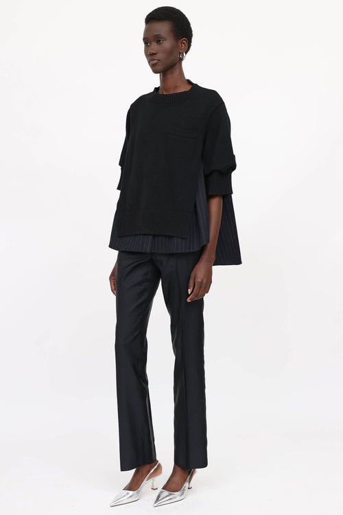 Prada Silk Straight Pant
