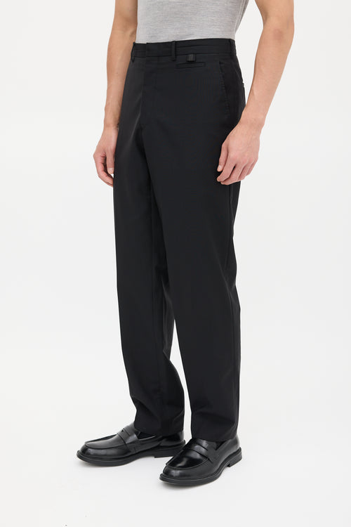 Prada Black Straight Leg Trouser